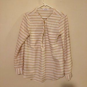 Double Breast Pocket and Zip-Up Top